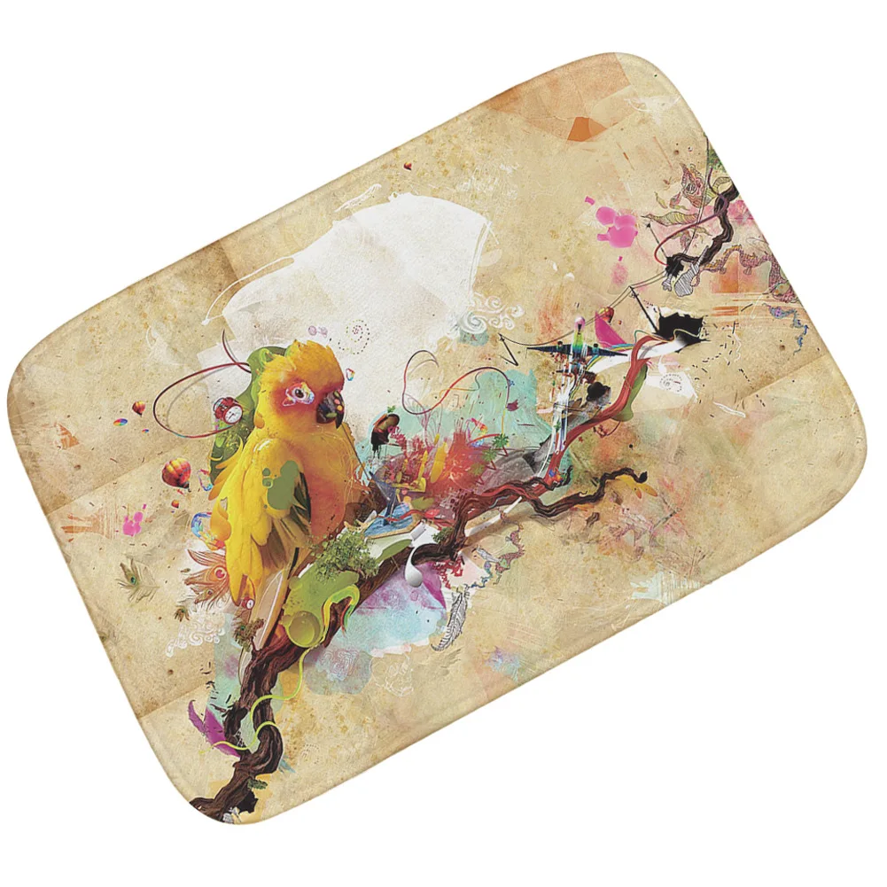 Zeegle напольный коврик Придверный домашний фланелевый Противоскользящий для