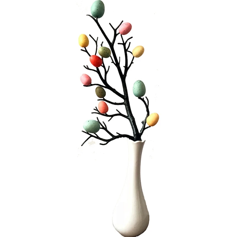 Easter Tree with Painting Eggs Decor Spring Party Supplies Kindergarten Ornament 11UA | Дом и сад