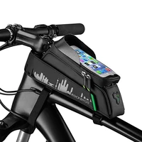 bike bag front phone bicycle bag for bicycle tube waterproof touch screen saddle package for 6 5inch bike accessories