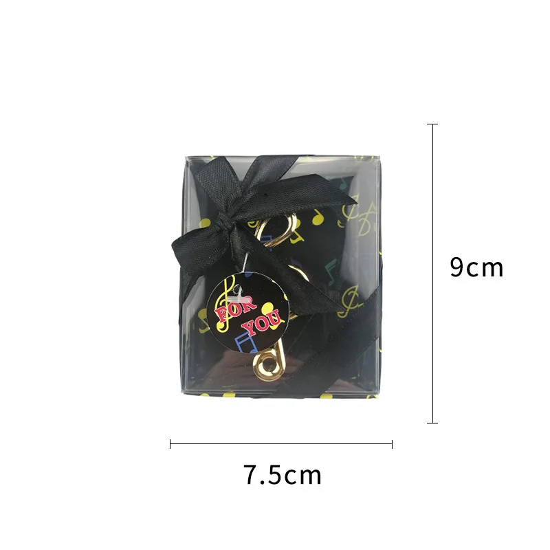 Музыкальная нотка металлическая закладка для свадебной вечеринки подарок на