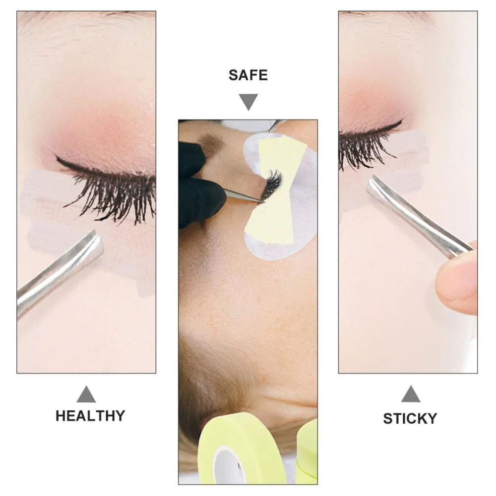 

13pcs/1Set Eyelash Tape Eyelash Extension Tape with Tapes Cutting Tool Glue Pads
