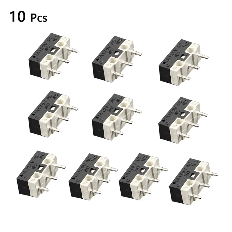 10 шт./компл. переключатель концевой кнопки 1A 125V AC 2A мышь 3 штыри микро
