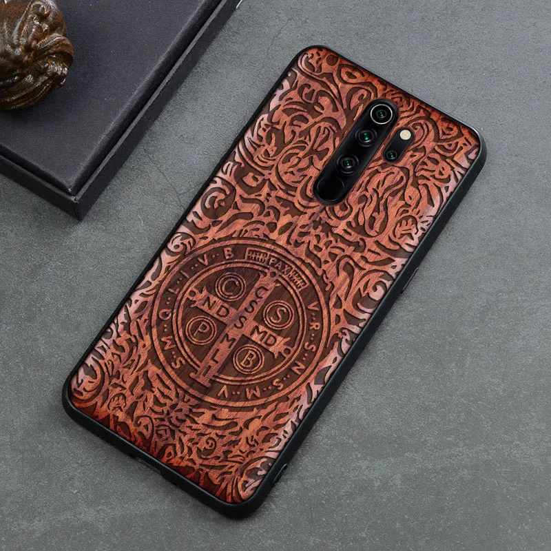 Чехол для redmi note 8 Pro, деревянный чехол, чехол для redmi note 8, палисандр, ТПУ, противоударный чехол для Xiaomi redmi note 8 pro, чехол для телефона - Цвет: 4