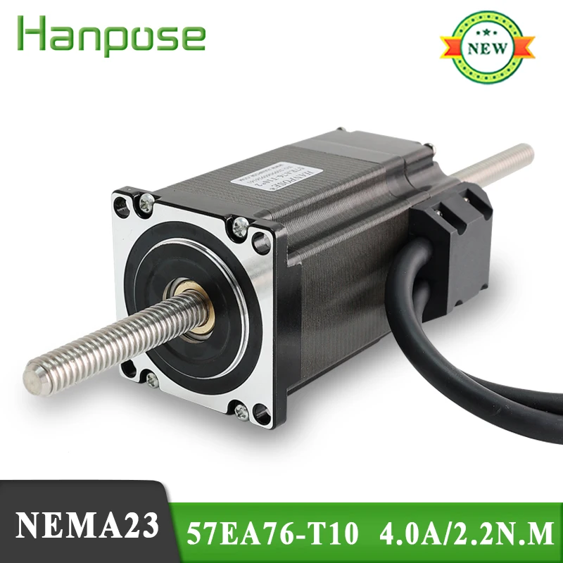 

Through closed loop servo motor 57EA76-T10*2 4.0A 2.2N.m height 56/76/83mm nema23 stepper motor for CNC milling machine