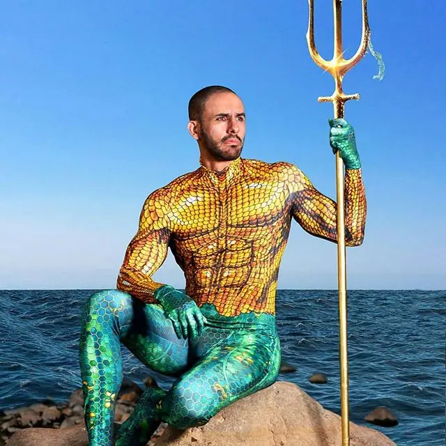 Костюм для косплея Aquaman на Хэллоуин костюм супергероя Артура Карри Orin Zentai
