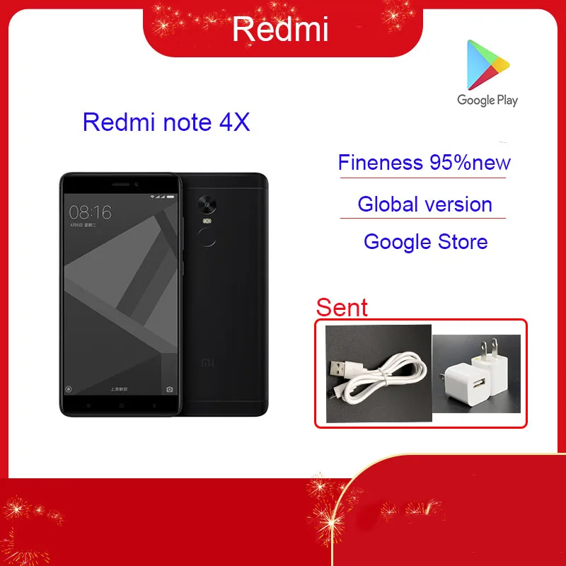 

Redmi note4X Netcom внешний вид и цветной студийный телефон без коробки оптовая продажа функциональная 90new хорошая батарея 6 заказов
