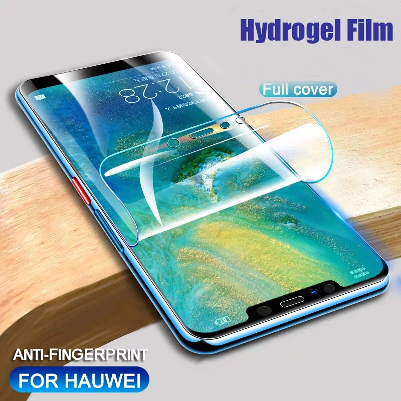 Нано-защита для экрана Huawei Nova 4 4e 3 3i 3e 2S 2i 2 Plus on 7D полное покрытие Гидрогелевая