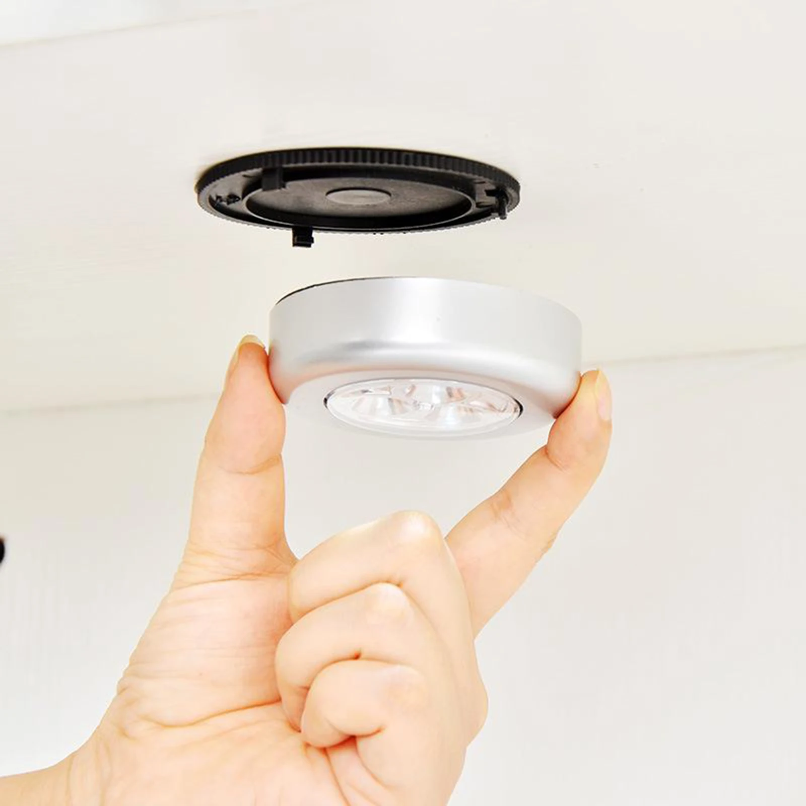 

Wireless, Battery Operated, Touch Activated on/Off, Bright White for Closets, Cabinets, Attic, Garage and More