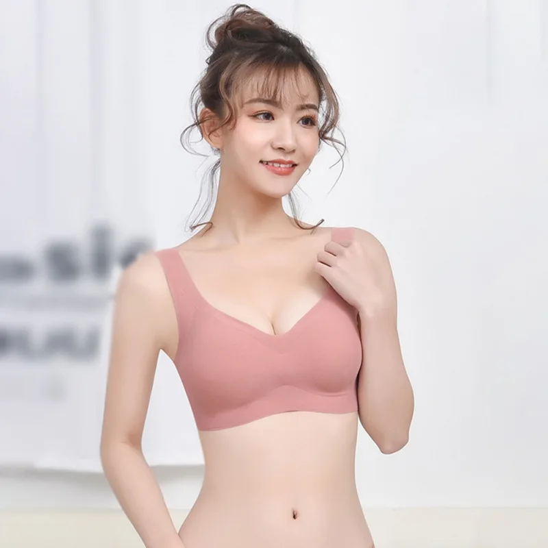 

Fashion Comfortable Women Bralette Seamless Bra Push Up Underwear Gathers Pad Female Intimate