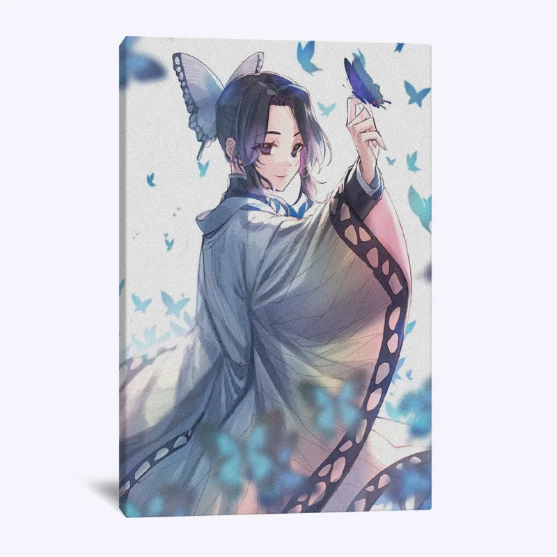 Shinobu Kocho Demon Slayer Kimetsu no Yaiba Настенный декор на холсте постеры для гостиной декоративная картина для спальни