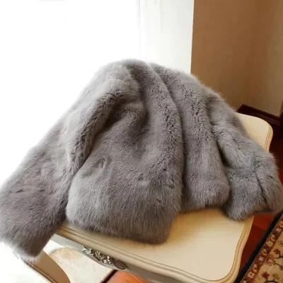 

Top High-end New Style Fashion Women Faux Fur Coat 18S20 high quality