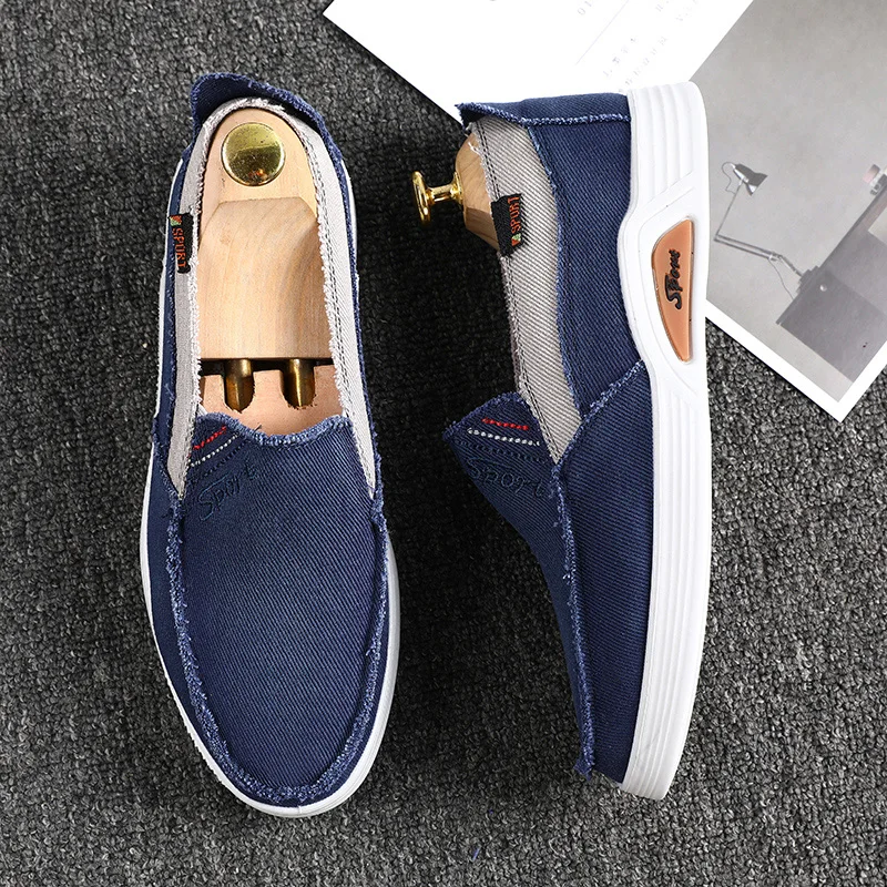 Туфли PUPUDA мужские джинсовые повседневная обувь модные трендовые удобные