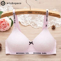 thin with pure cotton underwear female college students high school girl bra style cup shape support type mold cup thickness