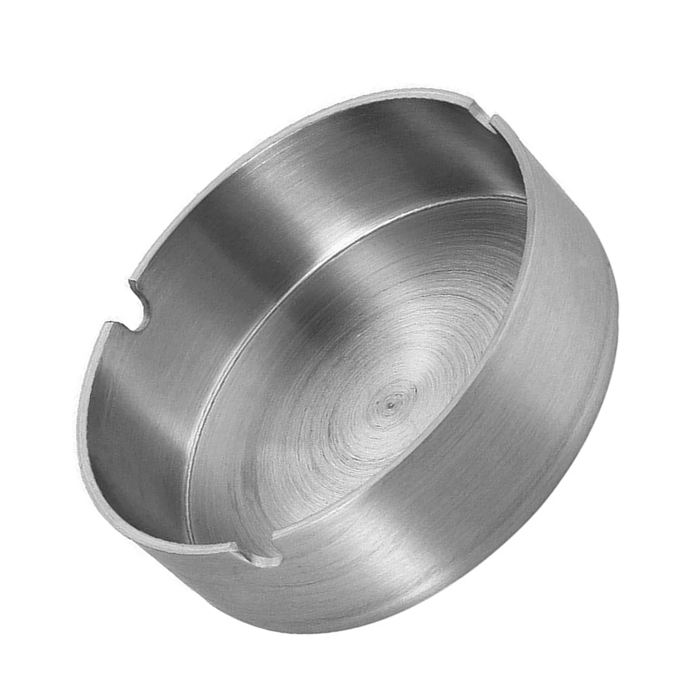 Круглая пепельница из нержавеющей стали небьющаяся для сигарет внутреннего или