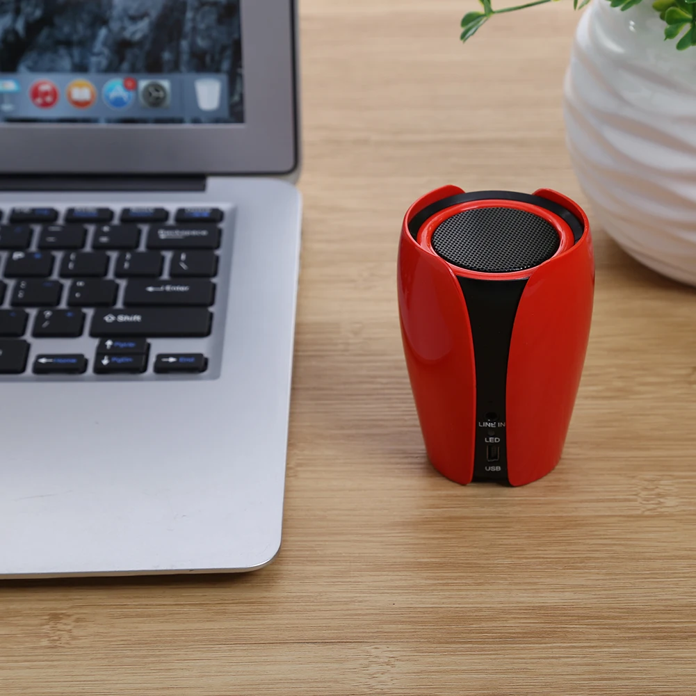 Мини беспроводной Bluetooth динамик с тюльпаном форма Y/U Тип Латунь спикер Вилки