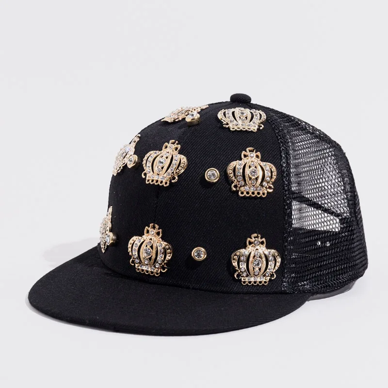 Мужские и женские бейсболки с Королевской короной регулируемые кепки в стиле хип