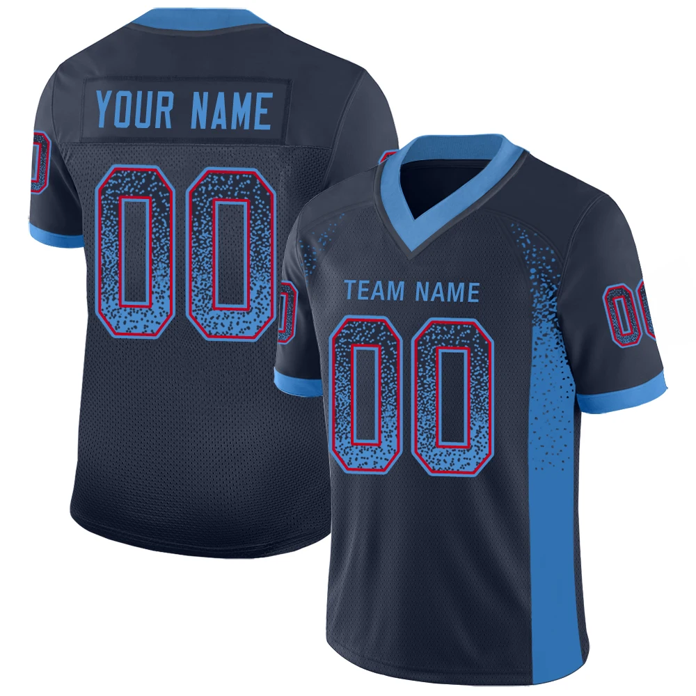 Customized Football Jersey Print Team Name/Number Personalized Design Stretch Football Game Breathable Jersey for Men/Lady/Kids