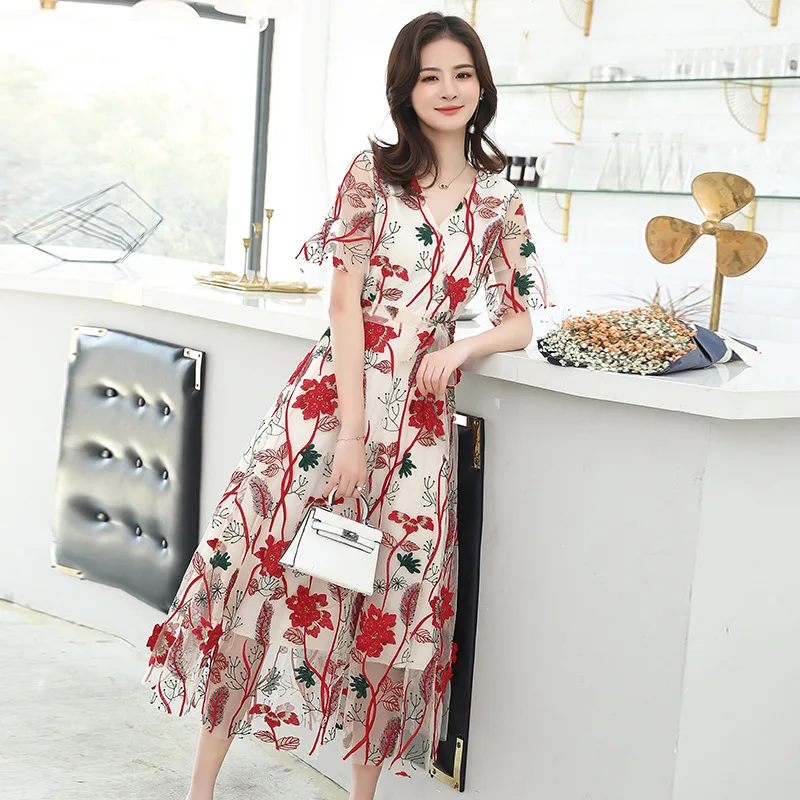 Летнее платье 2020 винтажное Сетчатое женские длинные платья вечерние макси