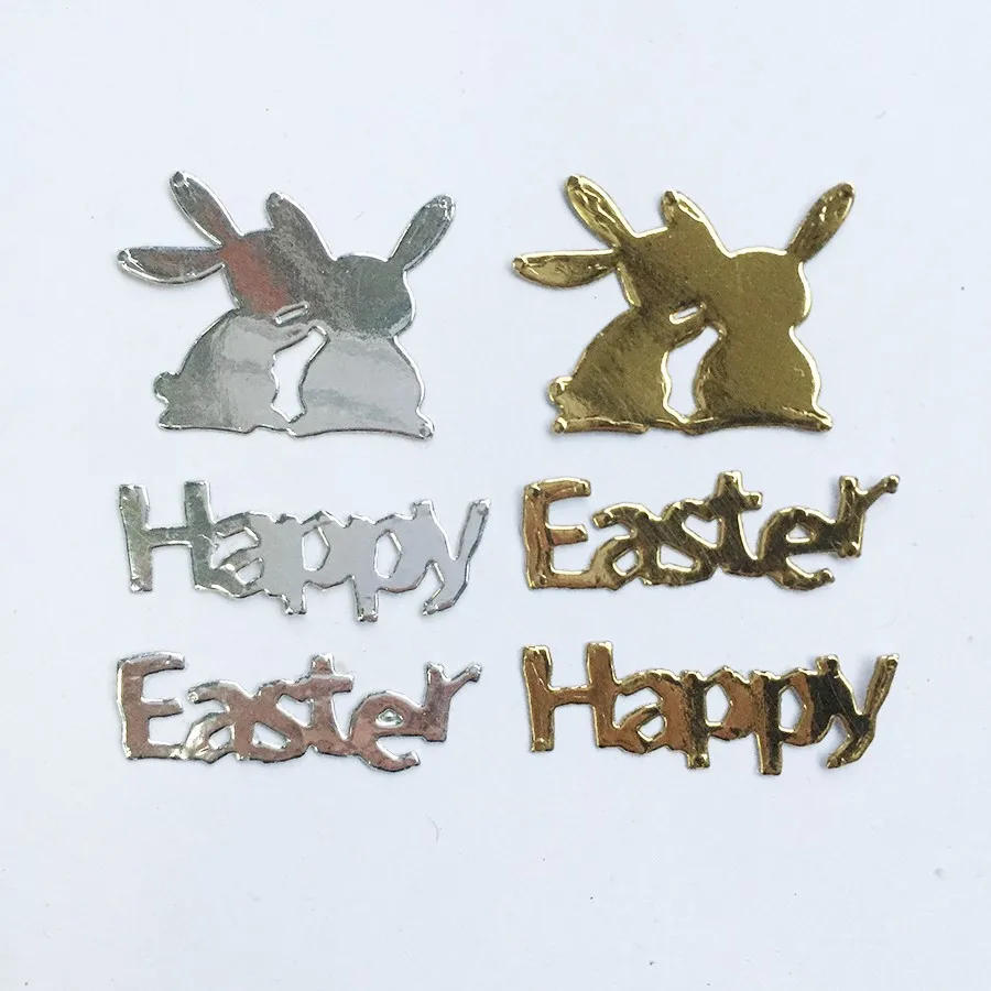 Умирает трафарет для скрапбукинга Счастливой Пасхи Кролик Рамка фон