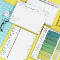 yhsmtg a4 weekly planner creative plan notebook 54 sheets schedule organizer notepad school office supplies stationery