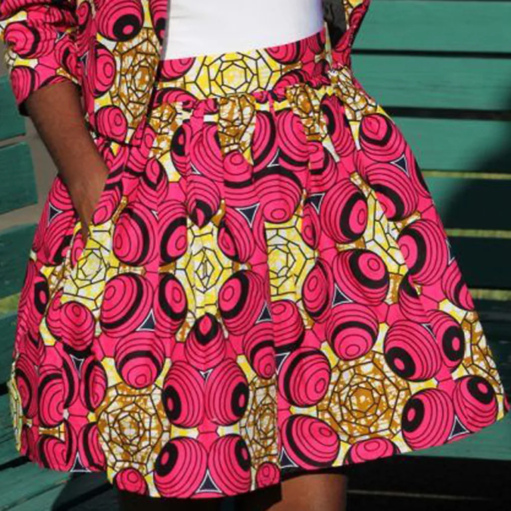 Женская модная сексуальная свободная бальная юбка выше колена с карманами и