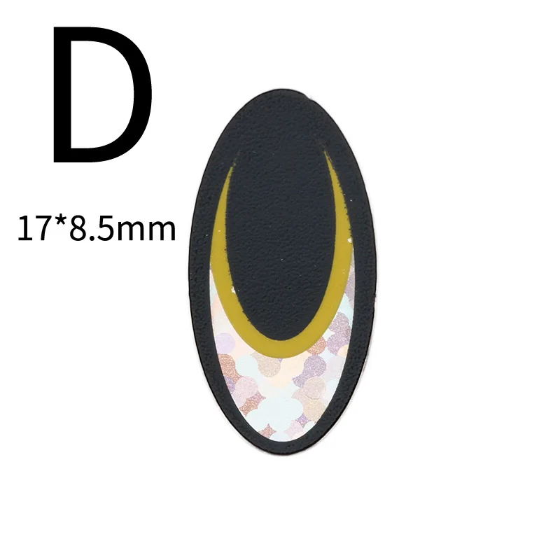 

Rompin 100pcs/lot fishing lure eyes sea slow shake metal jigging fishing spoon Jig lure Making Holographic Fish eye Pesca