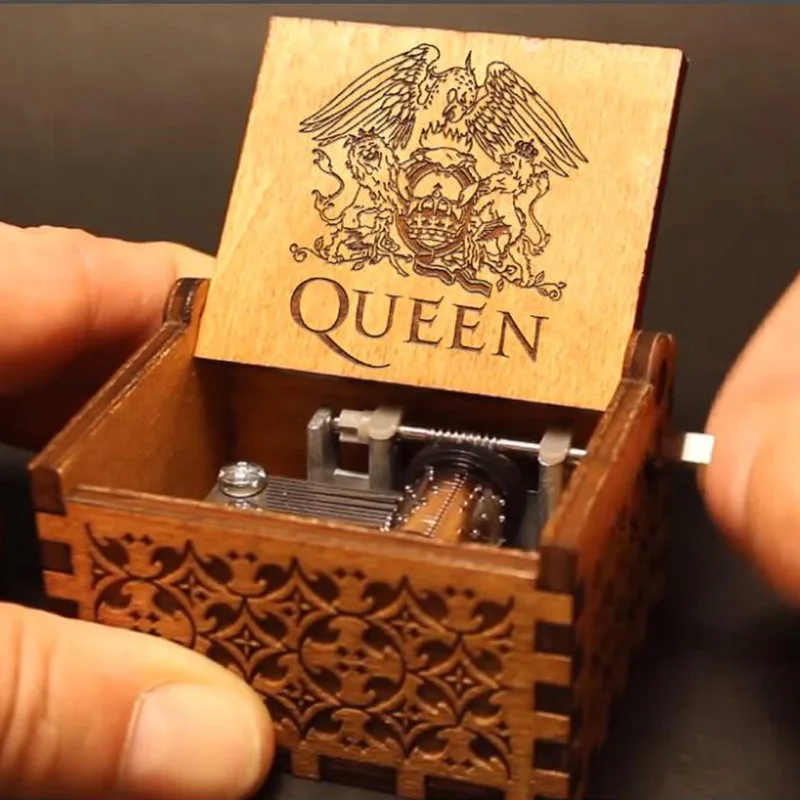 queen Let It Go музыкальная шкатулка queen музыкальная шкатулка резьба по дереву силовая игра музыкальная шкатулка кинематографическая тематика песня дерево zygote ручная Музыка - Цвет: queen