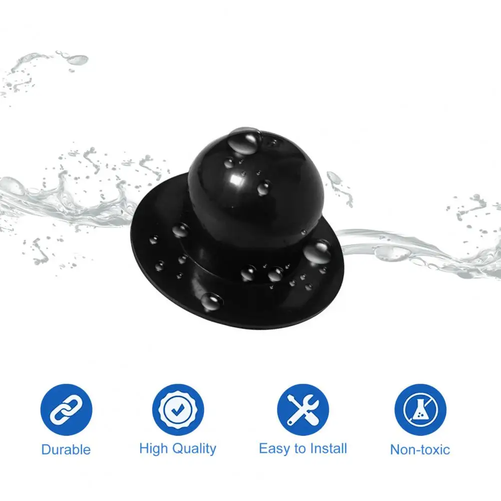 

Rubber Good Replacement Swimming Pool Plug Black Pool Hole Plug Convenient for Household