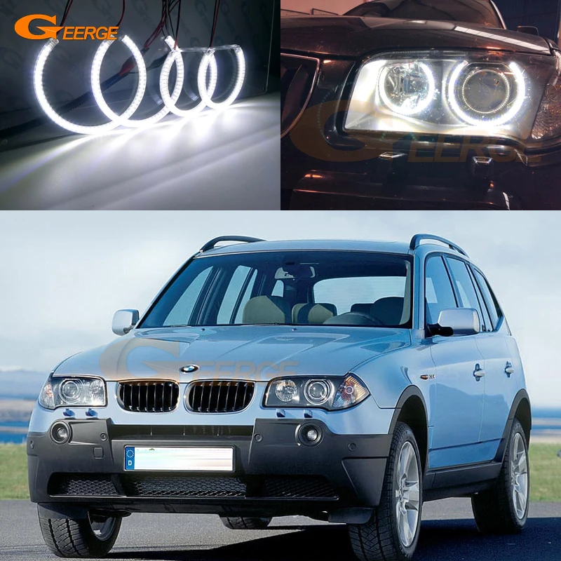 Отличный ультра яркий smd led Angel Eyes Halo Ring автомобильный Стайлинг Дневной светильник