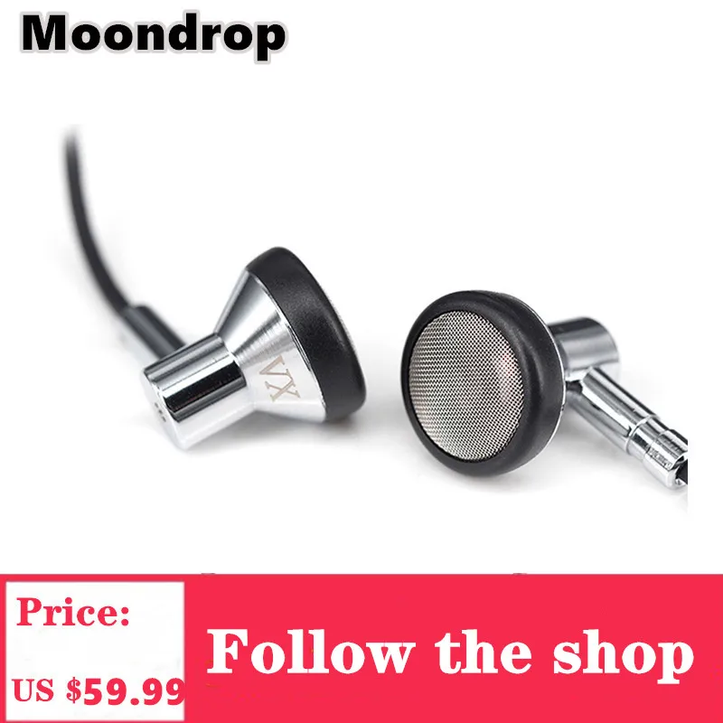 

Moondrop VX classic HiFi Earphones Earbud Dynamic Earphone Line type Detachable Cable For Music