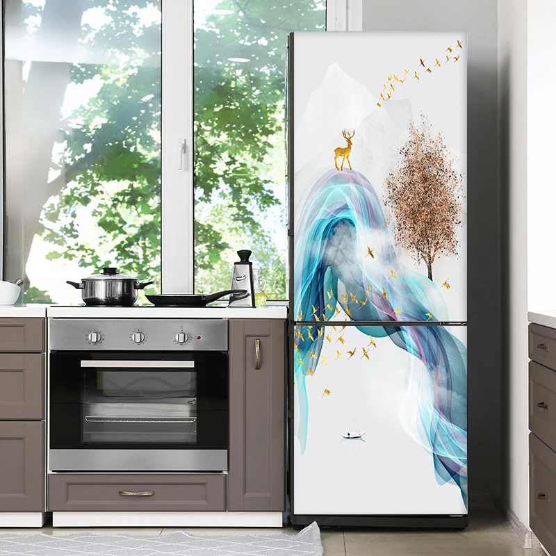 Наклейка для холодильника пленка на всю поверхность кухонная утварь