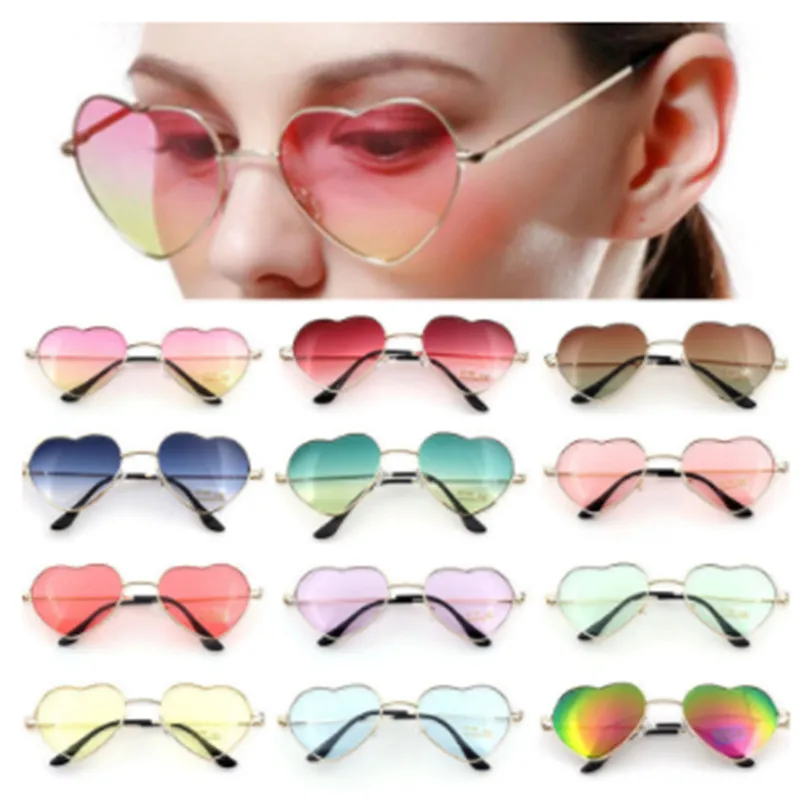 AOXUE модные женские солнцезащитные очки в форме сердца брендовые Роскошные