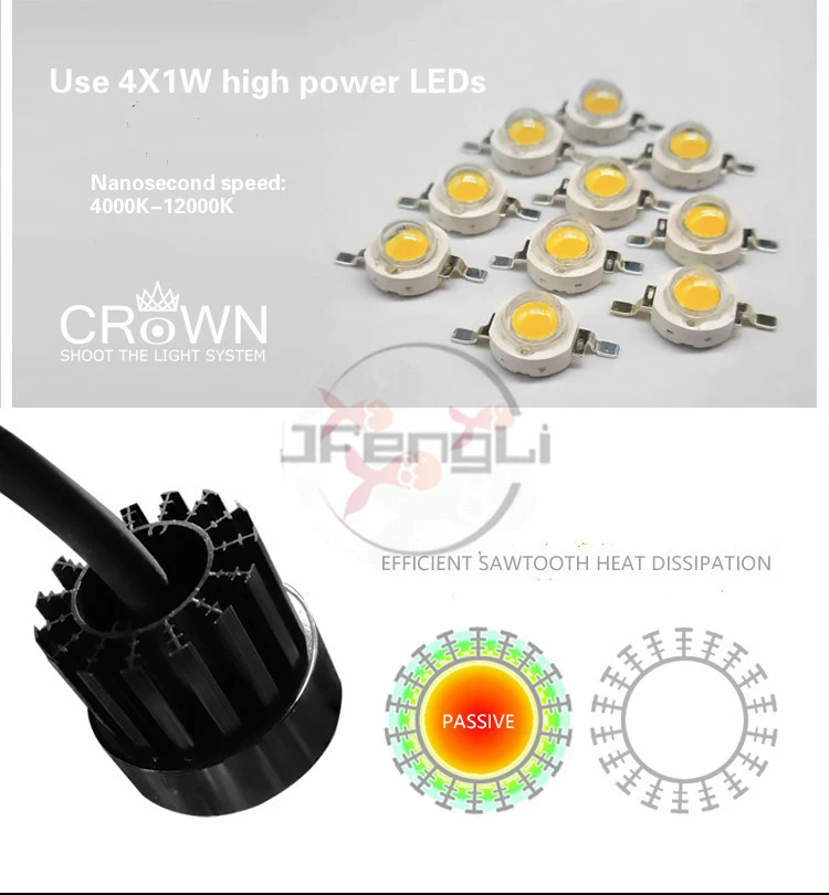 Светодиодный точечный светильник мини садок для рыбы из страз особой формы три
