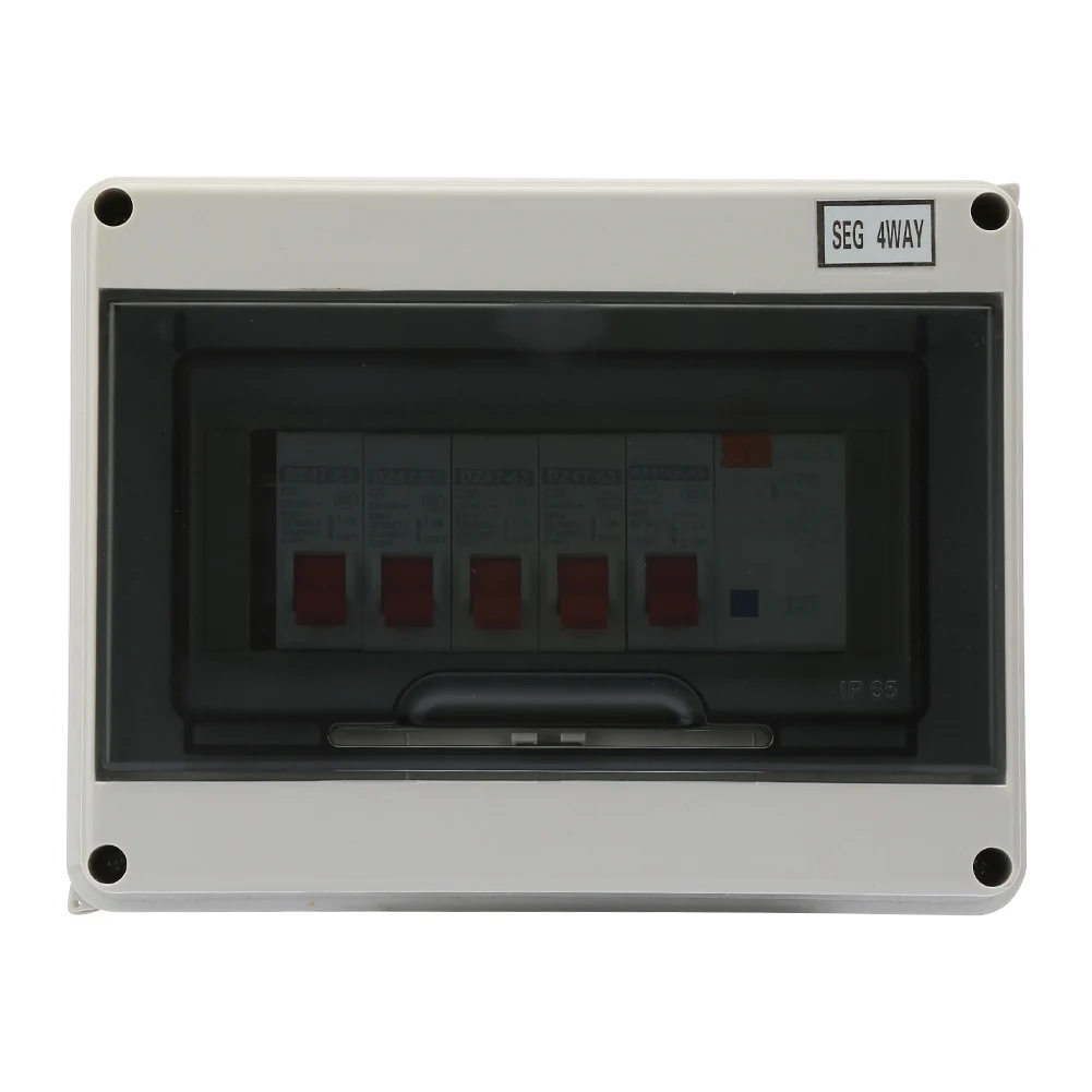 4 сторонний небольшой автоматический выключатель утечки 63 А 30 мА RCD + 4MCB 2*6A 20A 32a