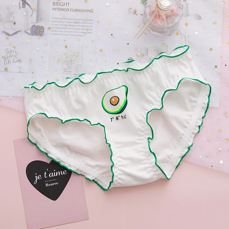 Женское нижнее белье в японском стиле с клубничным грибком чесаный хлопок