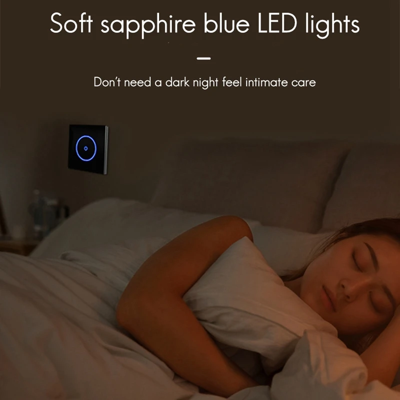 

Smart Wifi Switch Voice Press Mobile Phone Remote Timing, Office Decoration Glass Panel Wall Light Switch