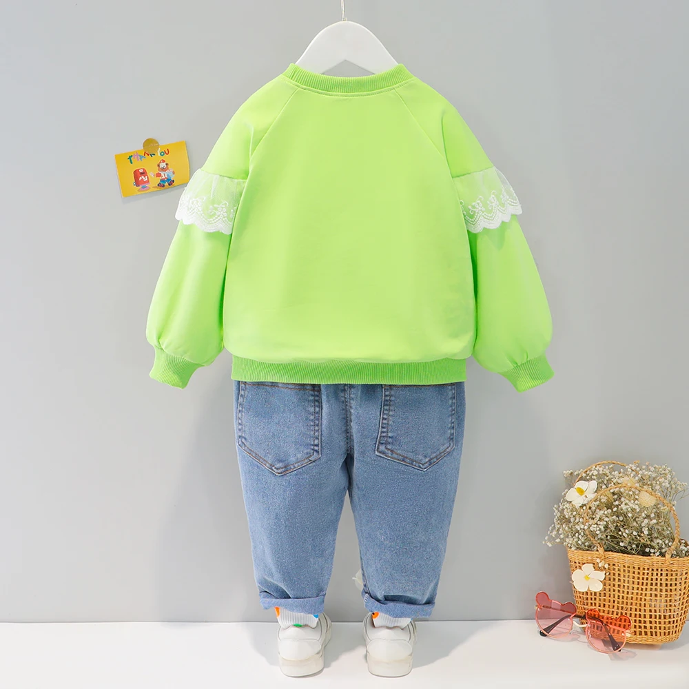 Одежда для девочек новинка на осень и весну модная Стильная хлопковая одежда