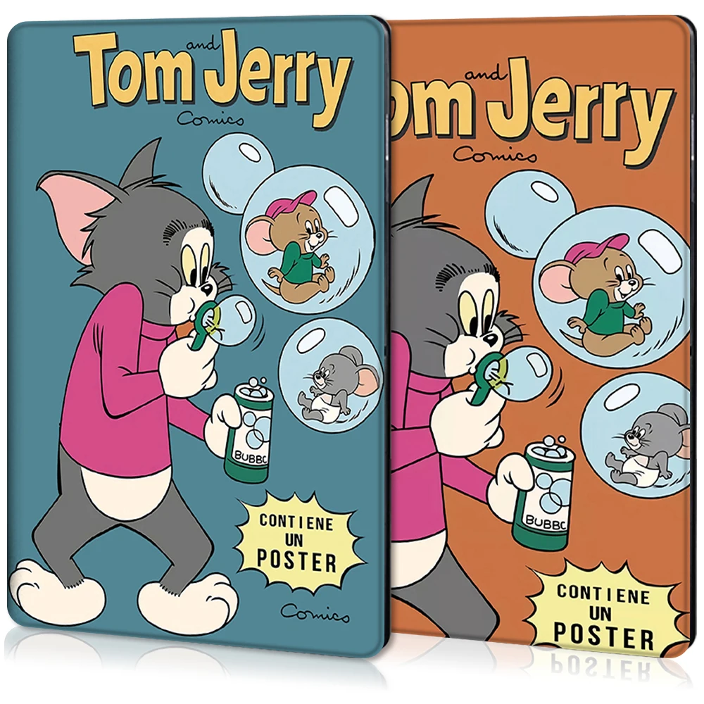 

Cartoon Funny Tom & Jerry for ipad air 4/3/2/1 cover 6th 7th 8th pro 11 12.9 in case Smart mini 5 with pencil holder stand Shell