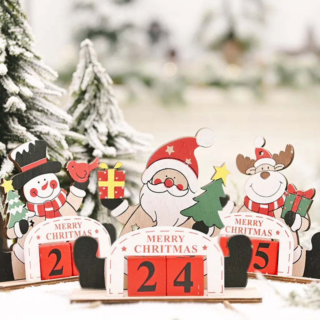 

Home House Wooden Pendant Merry Christmas Santa Elk Holiday Decorations Ornaments Christmas Tree Decorations For Home Navidad