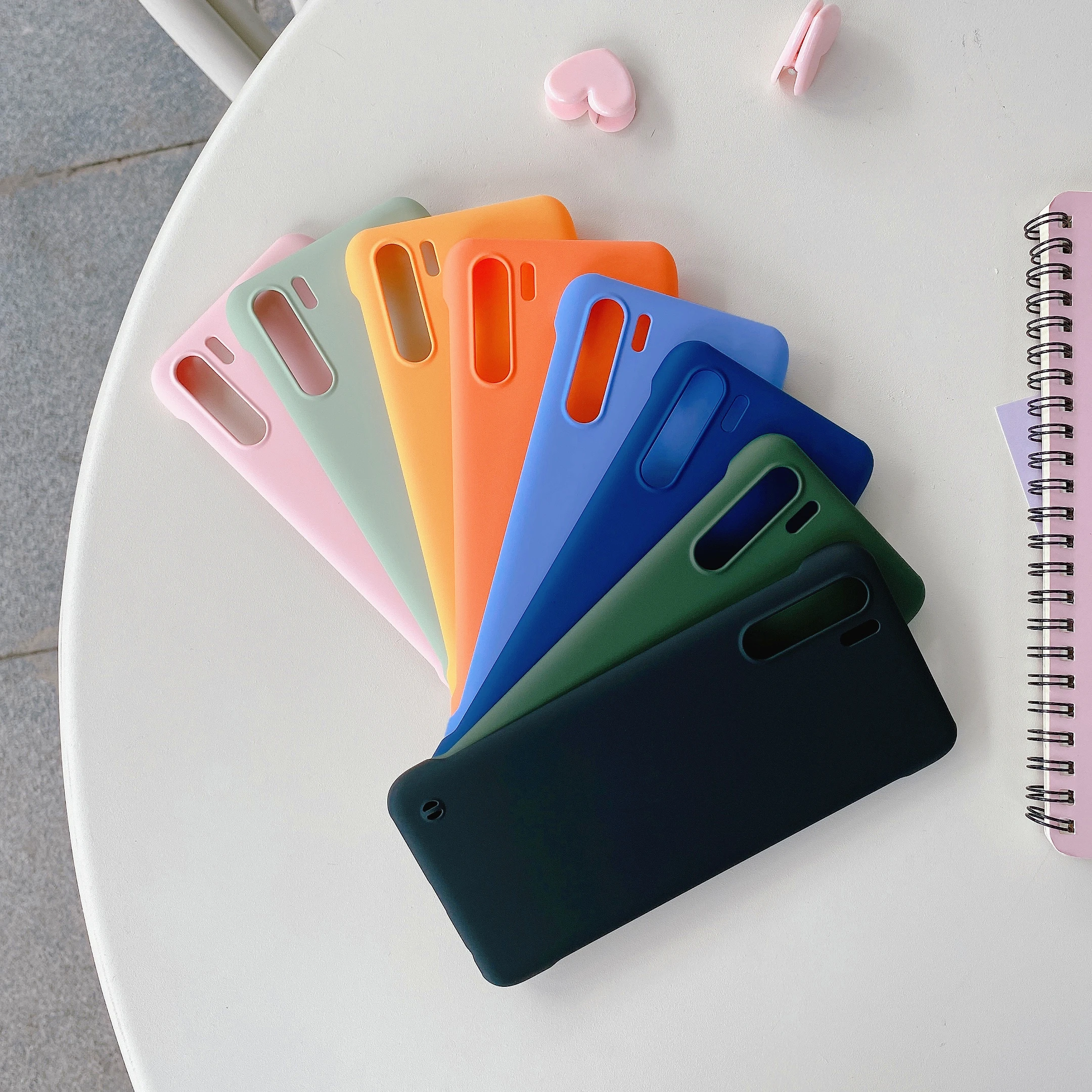 Тонкий матовый безрамочный чехол для телефона s OPPO A91 тонкий карамельного цвета