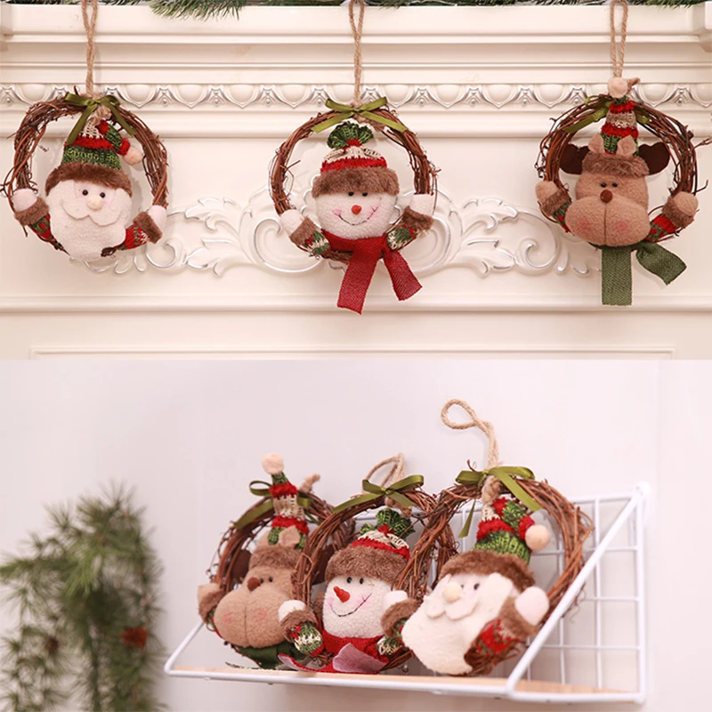 1 шт. милые рождественские украшения на дверь подвесная Рождественская елка