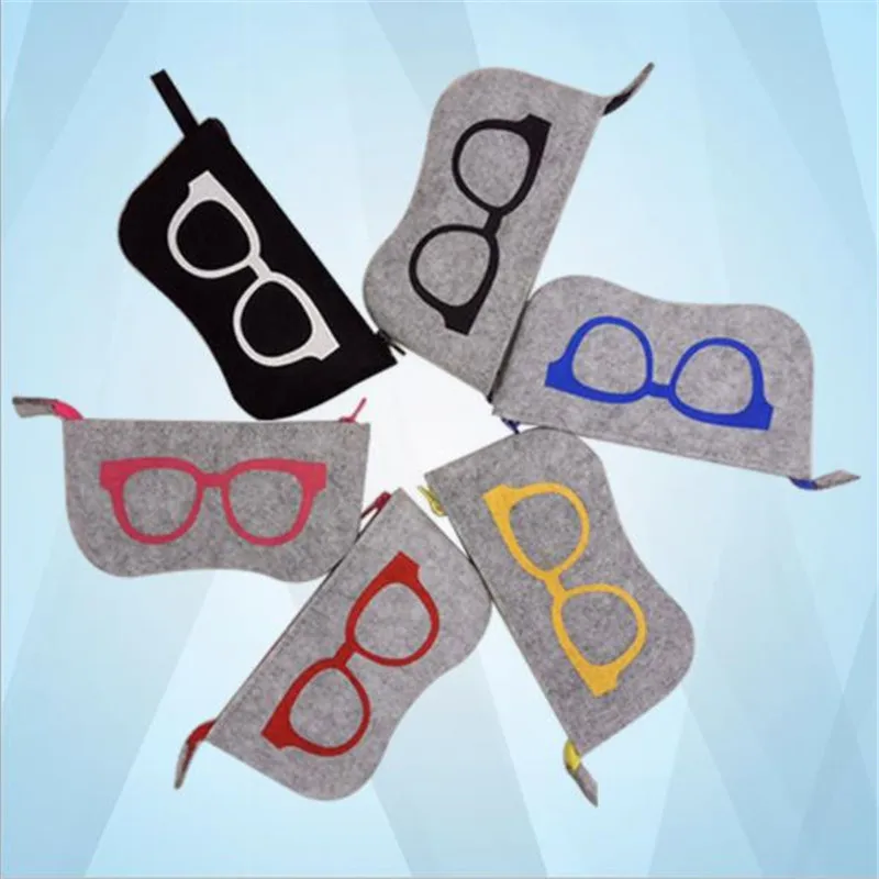 Чехол для очков на молнии фетровый унисекс|Очки аксессуары| |