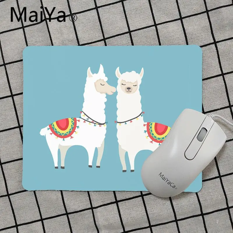 Maiya высокое качество альпака лама милые животные уникальный настольный коврик