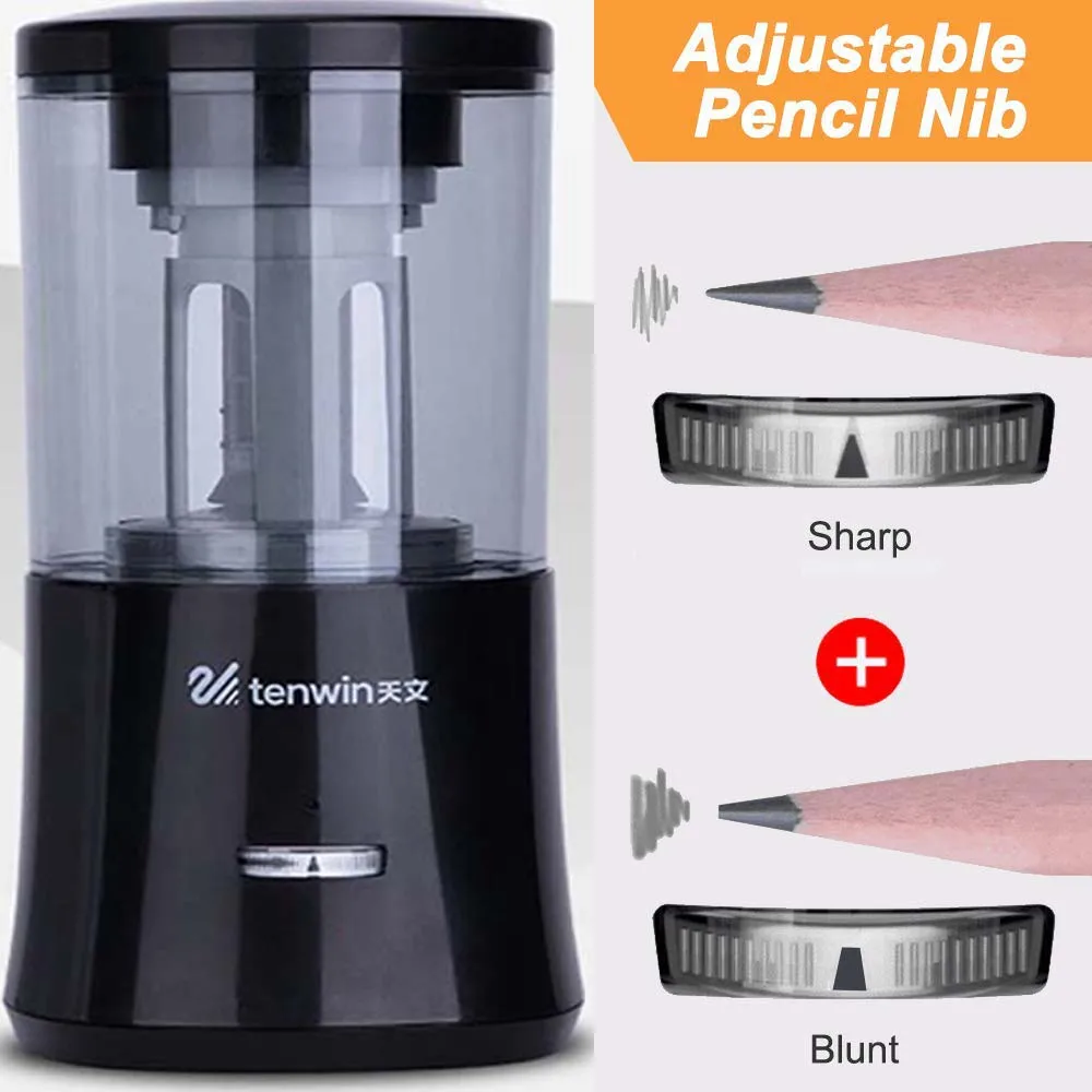 Электрическая точилка Tenwin для карандашей перезаряжаемый инструмент больших