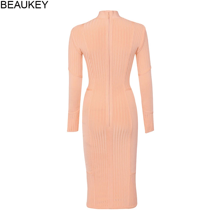 BEAUKEY 2019 новые весенние модные женские туфли длинный рукав Утягивающее бодикон