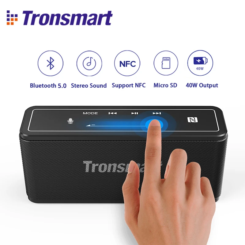 Портативная колонка Tronsmart Mega TWS Bluetooth 5 0 40 Вт сенсорное управление беспроводная