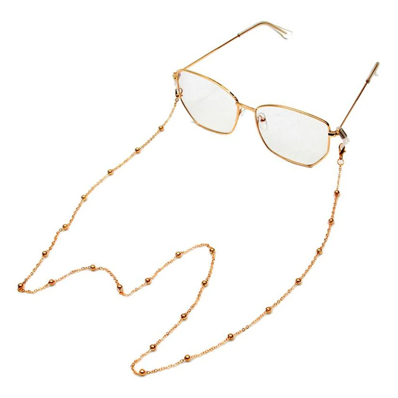 

2021New Fashion Jewelry Plastic Imitation Pearl Glass Crystal Bead Masked Sunglasses Glasses Chain Eyeglass Eyewear Lanyards