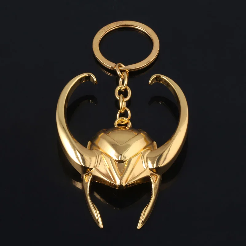 Мстители Endgame Evil Loki шлем золотой брелок Loki Scepter Thor's Hammer Stormbreaker топор ключ цепи вентиляторы ювелирные изделия
