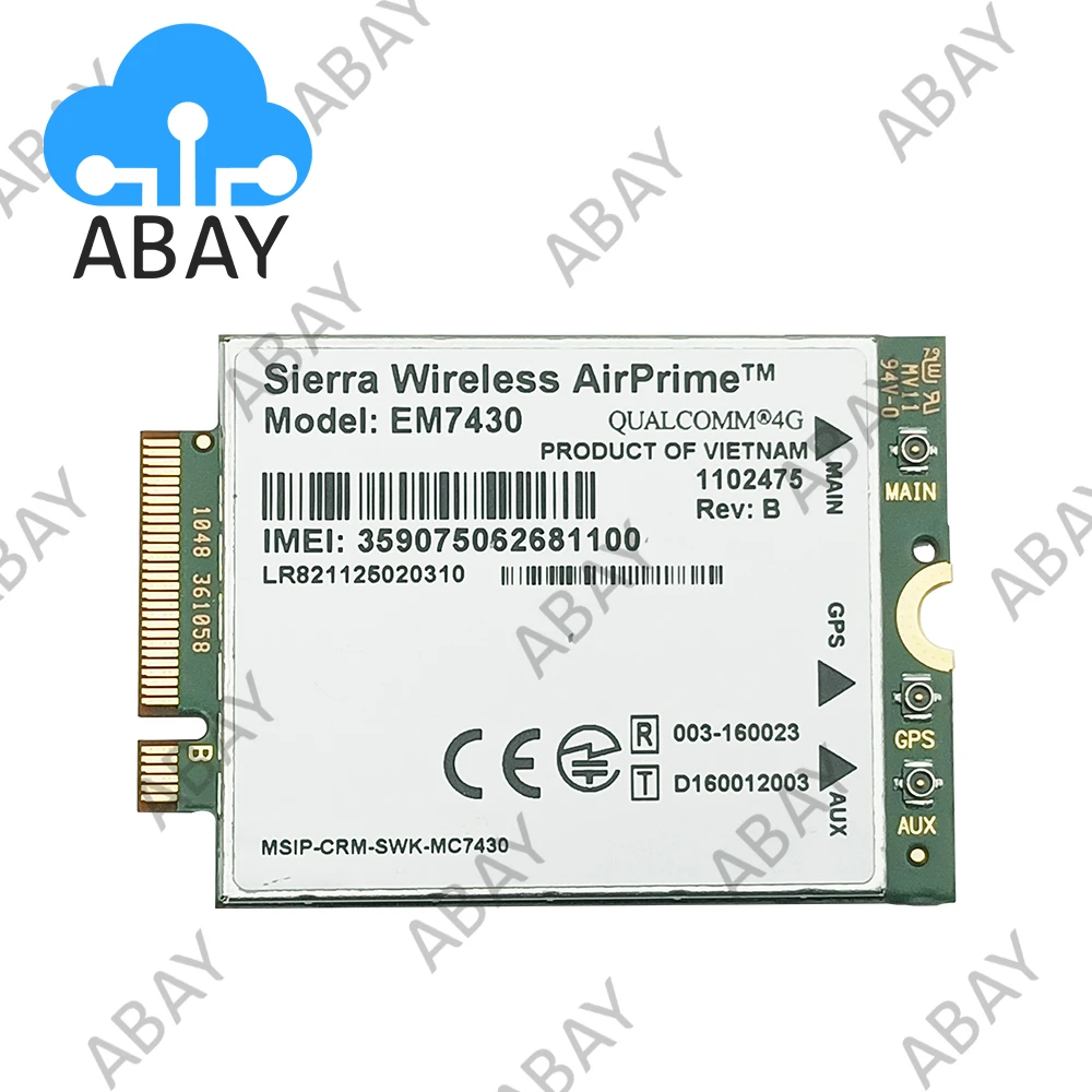 Sierra Wireless Module EM7430 EM7455 4G LTE Cat-6 M2M EM7511 Wireless Modem Module Card for APAC Cat-6