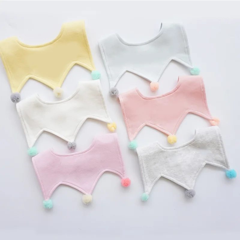 

Детский слюнявчик многоцветный новый детский хлопковый слюнявчик детский нагрудник с короной Нагрудник слюнявчик с карманом